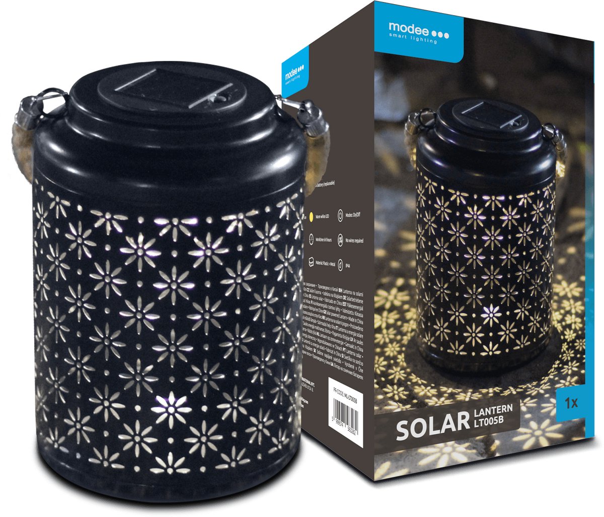 Modee Lighting - LED Solar Lamp - 3000K Warm wit - 26x17x17cm - LT005B
