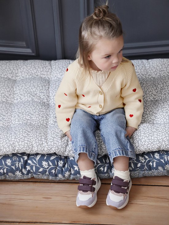 Vertbaudet Gilet brodé col V bébé en côtes anglaises COTTAGE
