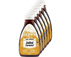 Skinny Food Co | Zero Calorie Syrup | Salted Caramel | 6 stuks | 6 x 425 ml