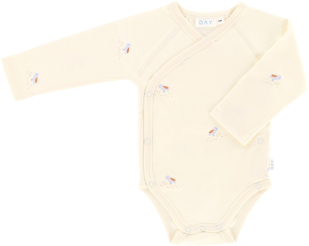 DAY Overslagromper Lange Mouw - Mt. 62/68 - Cream