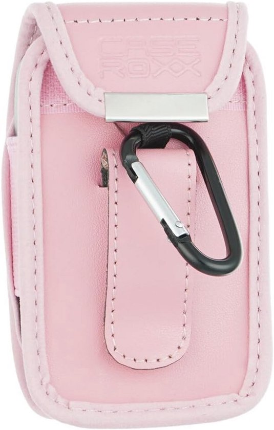 Leren tas met riemclip voor Freestyle Libre 1/2 en Insulinx - Roze mobiele telefoonhoes van RoJoHandschoentje — afbeelding 4