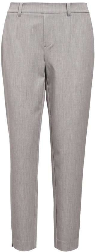 Object Broek Objlisa Slim Pant Noos 23029728 Light Grey Melange Dames Maat - W42