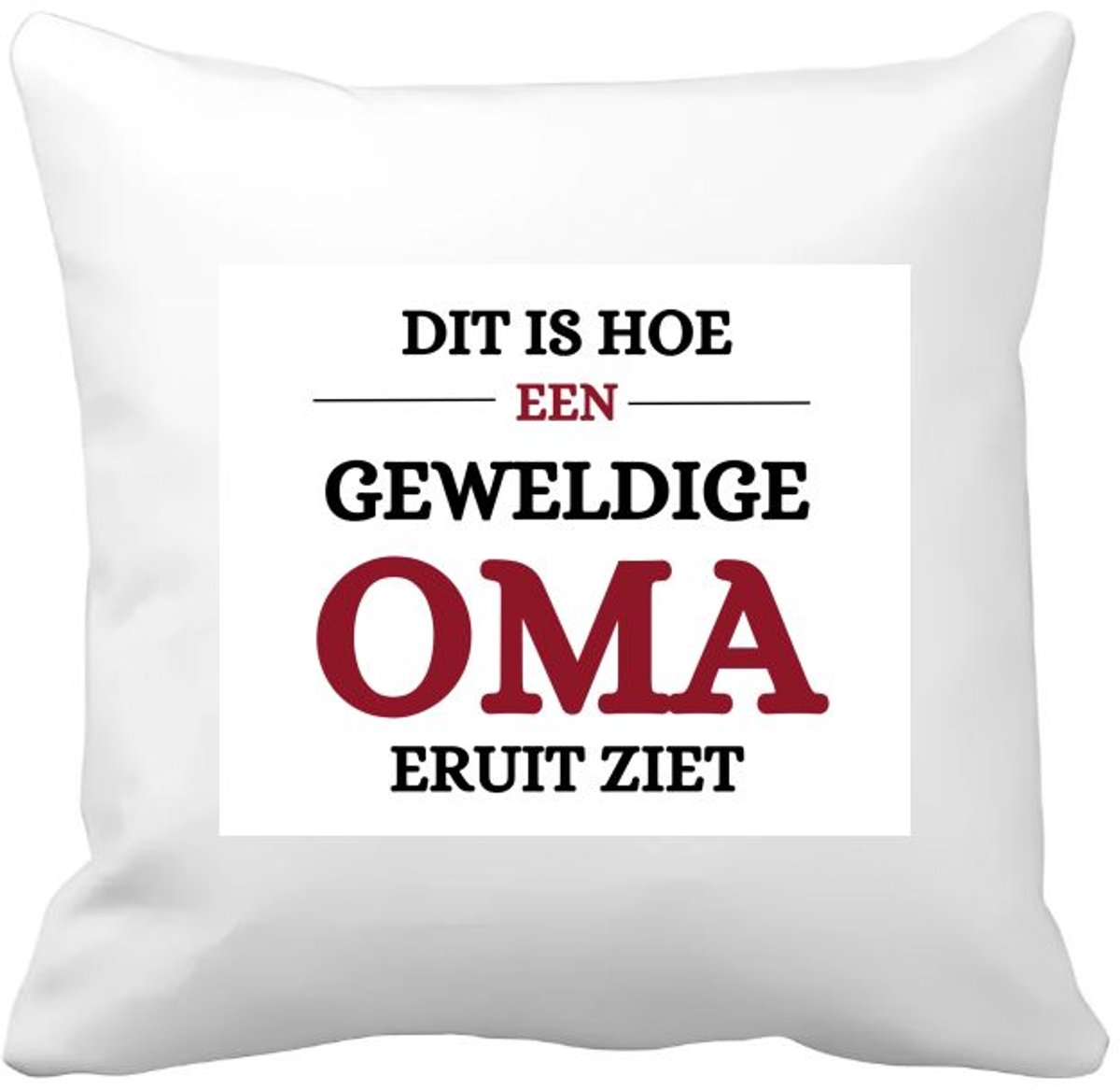Akyol geweldige oma eruit ziet Kussen hoes - Oma - beste oma - verjaardagscadeau - cadeau voor oma - gift - 40 bij 40 cm Multicolor