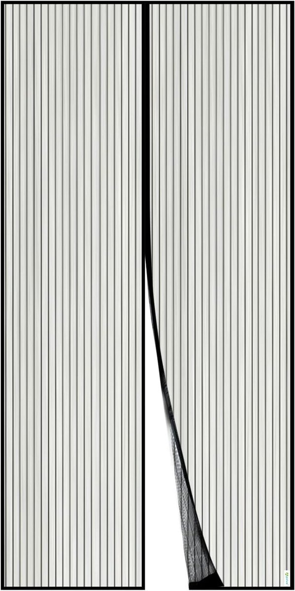 Azalia Magnetische Vliegengordijn, Hordeur, Fijn Gaasgordijn, 32 Magneten van Boven-Tot-Onderafdichting - Sluit Automatisch, Houdt Frisse Lucht Binnen & Insecten Buiten (120x240CM, Zwart)