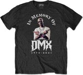 DMX Heren Tshirt -S- In Memory Zwart