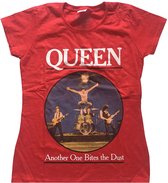 Queen Dames Tshirt -XS- One Bites The Dust Rood