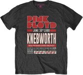 Pink Floyd Heren Tshirt -M- Knebworth '90 Red Zwart