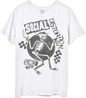 Social Distortion - Speakeasy Checkerboard Heren T-shirt - XL - Wit