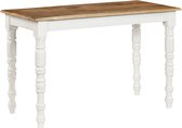 Decoways - Eettafel 120x60x76 cm massief mangohout