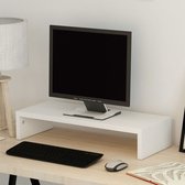 Decoways - Tv-/monitorstandaard 60x23,5x12 cm spaanplaat wit