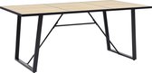 Decoways - Eettafel 180x90x75 cm MDF eikenkleurig