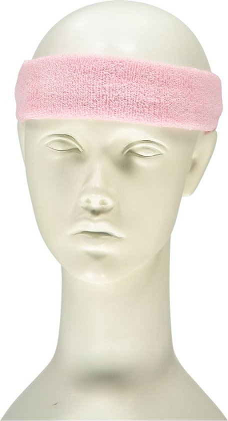 Apollo - Feest hoofdband - gekleurde hoofdband light rose one size