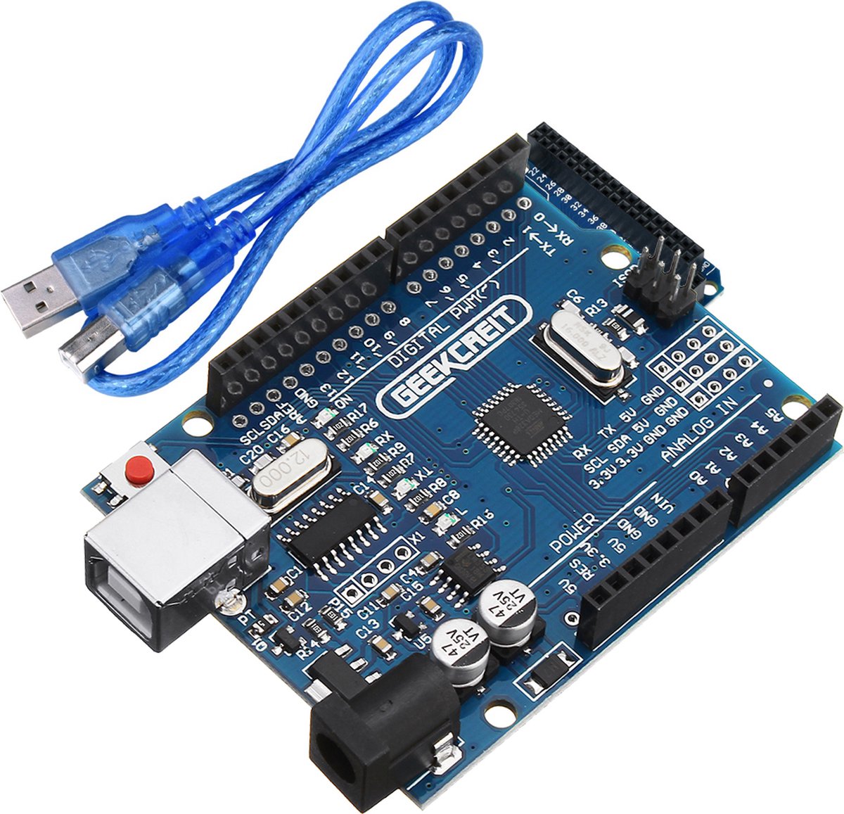 MMOBIEL UNO R3 Board ATmega328P met A16U2 Geschikt Arduino IDE Projecten rohs Complaint - MMOBIEL