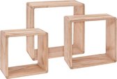 Decoways - Home&Styling Wandplanken 3 stuks paulowniahout
