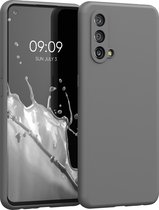 kwmobile telefoonhoesje voor OnePlus Nord CE 5G - Hoesje met siliconen coating - Smartphone case in steengrijs