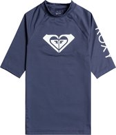 Roxy - UV Rashguard voor meisjes - Whole Hearted - Korte mouw - Mood Indigo - maat 164cm