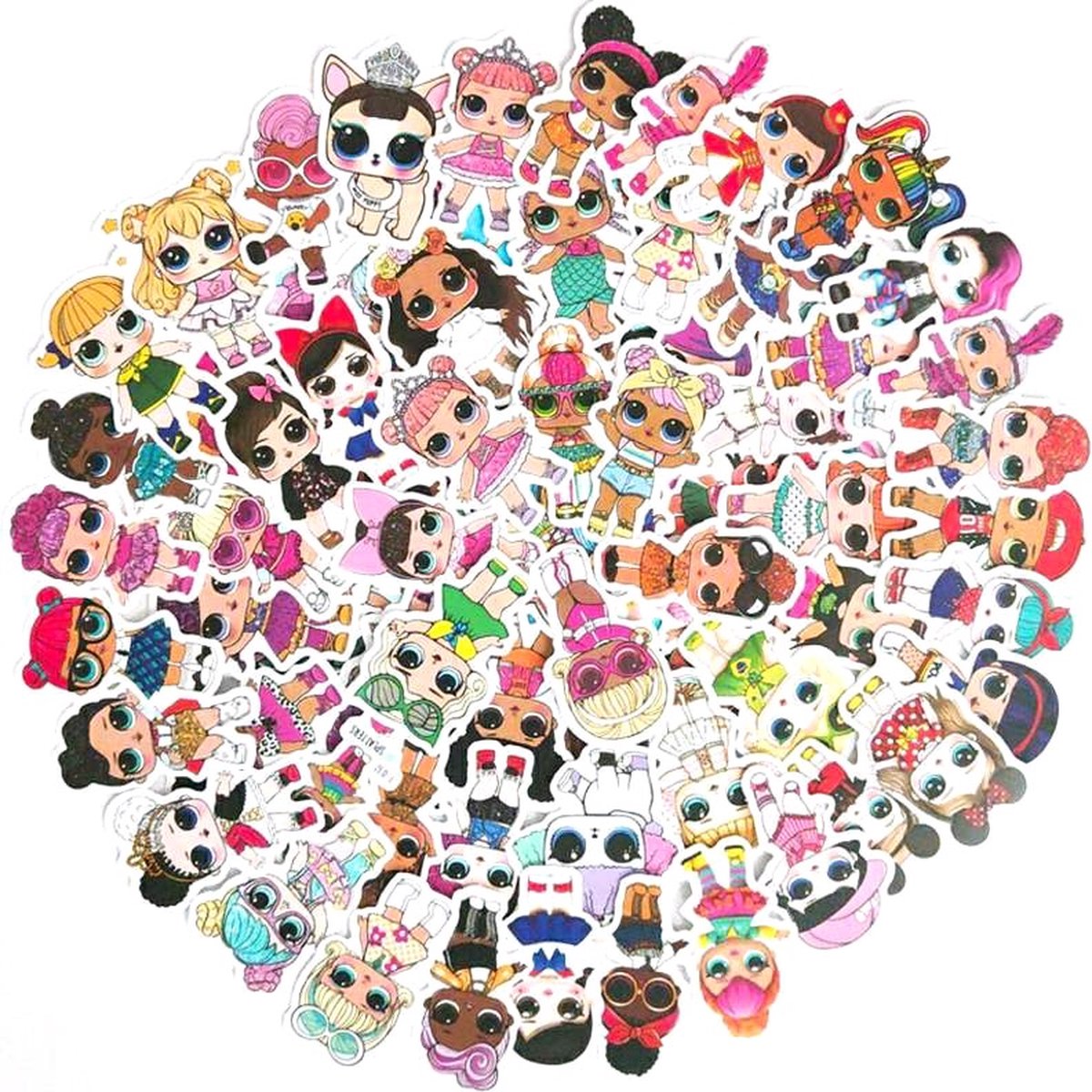 L.O.L. Surprise! Stickers 50 Stuks Stickers Laptop LOL Stickers