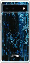 6F hoesje - geschikt voor Google Pixel 6 -  Transparant TPU Case - Bubbling Blues #ffffff