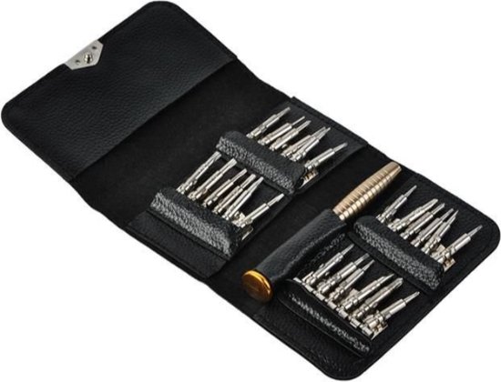 25-delige precisie schroevendraaierset | Compacte Magnetische schroevendraaiers - Torx