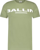 Ballin Amsterdam -  Heren Loose Fit    T-shirt  - Groen - Maat L