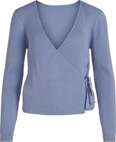 Vila Trui Vigabbi Rev L/s Wrap Knit Top/su 14070756 English Manor Dames Maat - S