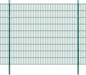 Decoways - Dubbelstaafmatten en palen 2008x1830 mm 2 m groen