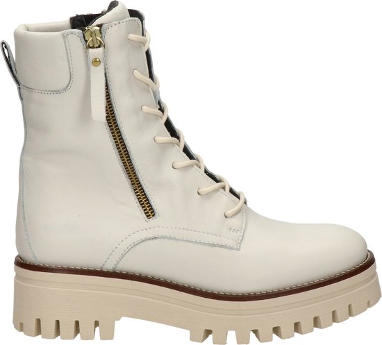 Nelson dames veterboot - Off White - Maat 40