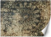 Trend24 - Behang - Verouderd Ornament - Behangpapier - Fotobehang - Behang Woonkamer - 450x315 cm - Incl. behanglijm