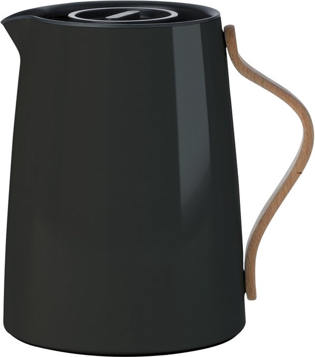 Stelton Emma Theekan met filter - 1L - Zwart