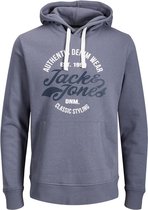 Jack and Jones - Heren Hoodies JJ Brat Sweat Hood - Grijs - Maat M