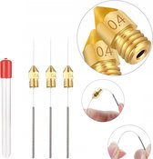 3D Printer Nozzles 0,4 - 10 Stuks - Onderdelen - Extruder - Accessoires - Reiniging - Gereedschap - Accessoireset