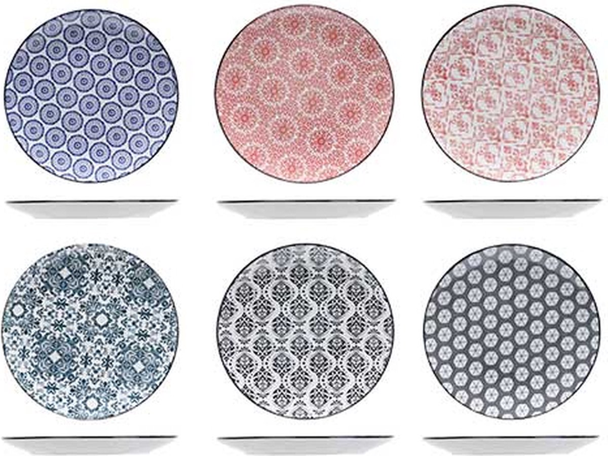 Delirio Dessert Plate D19cm 6 Ass