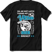 Val Me Niet Lastig Tijdens Het Vissen T-Shirt | Blauw | Grappig Verjaardag Vis Hobby Cadeau Shirt | Dames - Heren - Unisex | Tshirt Hengelsport Kleding Kado - Zwart - XL