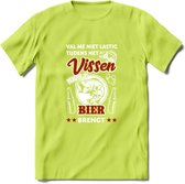 Val Me Niet Lastig Tijdens Het Vissen T-Shirt | Rood | Grappig Verjaardag Vis Hobby Cadeau Shirt | Dames - Heren - Unisex | Tshirt Hengelsport Kleding Kado - Groen - L