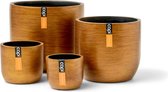 Capi Europe - Mix doos Pot bol Retro goud - Goud - Bloempotten voor binnen - 5 jaar garantie - Cadeauset