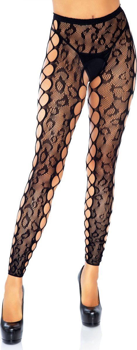 Footless crotchless tights