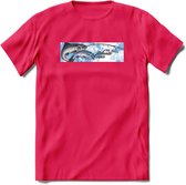 Vissen T-Shirt | Grappig Verjaardag Vis Hobby Cadeau Shirt | Dames - Heren - Unisex | Tshirt Hengelsport Kleding Kado - Roze - XXL