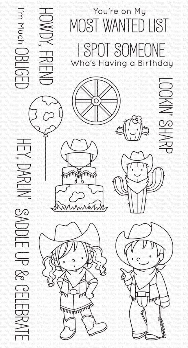 Saddle Up & Celebrate Clear Stamps (BB-135)
