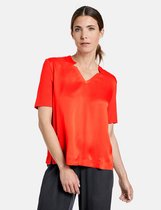 GERRY WEBER Dames Shirt met V-hals EcoVero