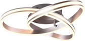 Plafonnier LED - Plafonnier - Trion Yarino - 58W - Couleur Personnalisable - Dimmable - Rond - Nickel Mat - Aluminium