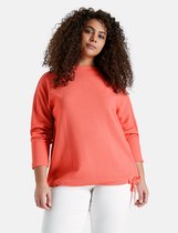 SAMOON Dames Casual longsleeve van gestructureerde jersey