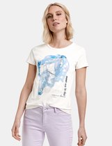 TAIFUN Dames T-shirt met print van GOTS biologisch katoen