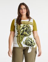 SAMOON Dames T-shirt met print op de voorkant