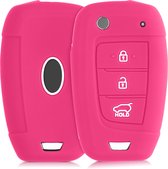 kwmobile autosleutel hoesje voor Hyundai 3-knops inklapbare autosleutel - Autosleutel behuizing in roze