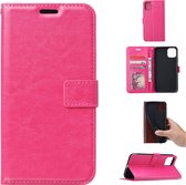 Bookcase Geschikt voor: iPhone 13 Mini - Roze - portemonnee hoesje