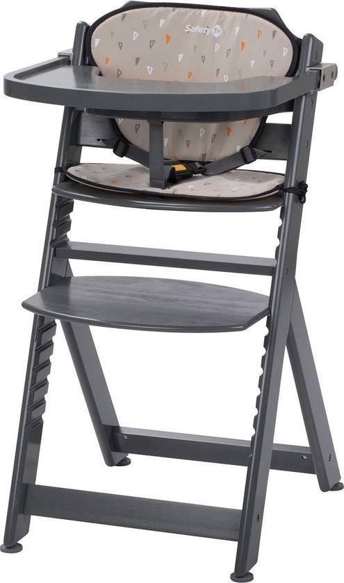 Safety 1st Timba Kinderstoel Inclusief Kussen - Warm Grey Wood/Warm Grey
