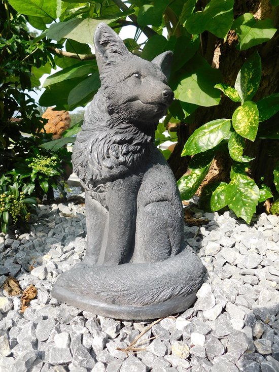 Statue de pierre de renard de Décoration de jardin , figures animales de renard statues de jardin de renard.