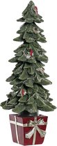 LuxuryLiving - Kerstboom - DKD Home Decor - Hars - 12 x 12 x 32 cm - Rood Groen
