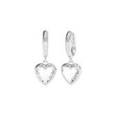 Guess Dames oorringen Edelstahl Swarovski-Kristall One Size Zilver 32015629
