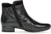 Gabor 718 Enkellaarsjes - Enkelboots met rits - Dames - Zwart - Maat 41